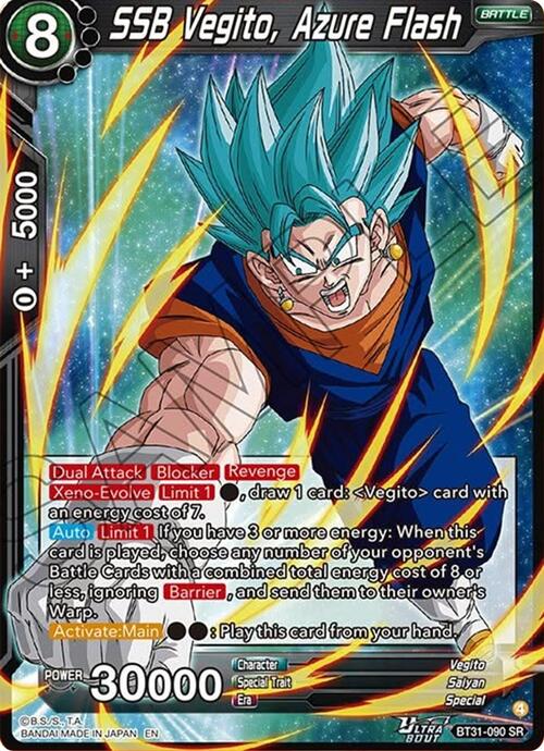 SSB Vegito, Azure Flash Frente