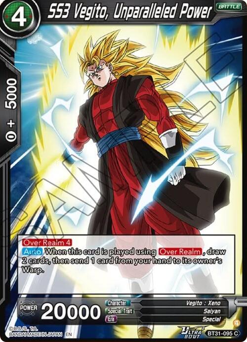 SS3 Vegito, Unparalleled Power Card Front