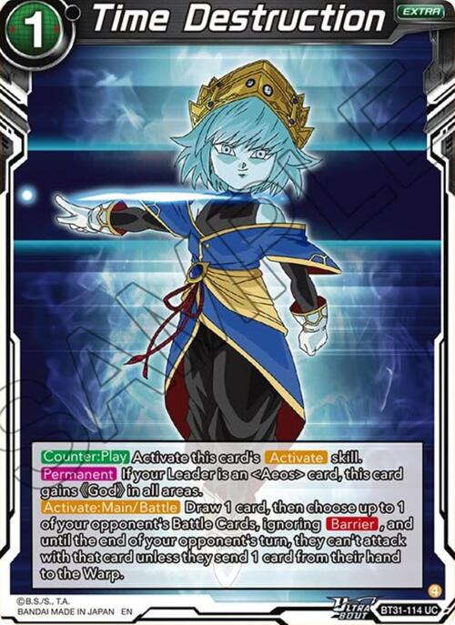 Time Destruction Card Front