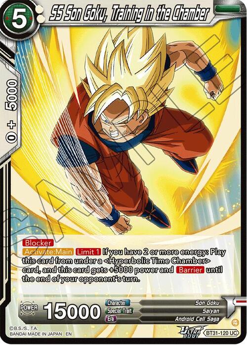 SS Son Goku, Training in the Chamber Card Front
