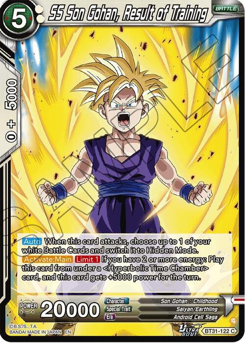 SS Son Gohan, Result of Training Card Front