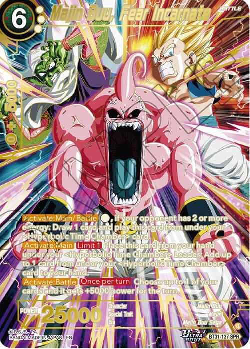 Majin Buu, Fear Incarnate Card Front