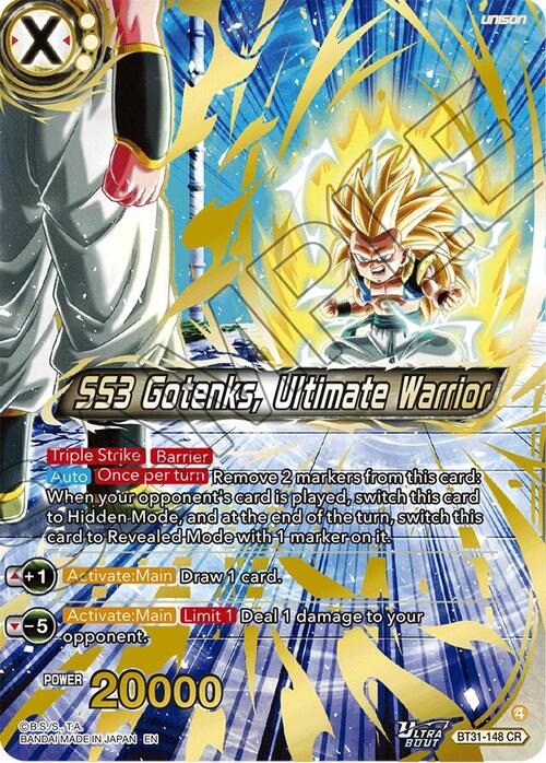 SS3 Gotenks, Ultimate Warrior Card Front