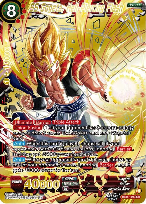 SS Gogeta, Hell-Piercing Flash Card Front