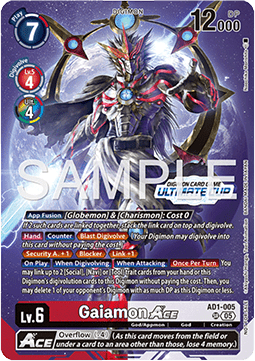 Gaiamon Ace Card Front