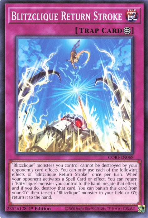 Blitzclique Return Stroke Card Front