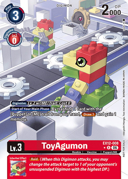 ToyAgumon Card Front