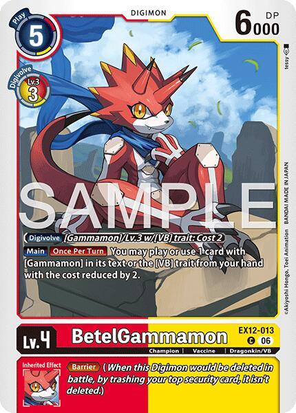 BetelGammamon Card Front