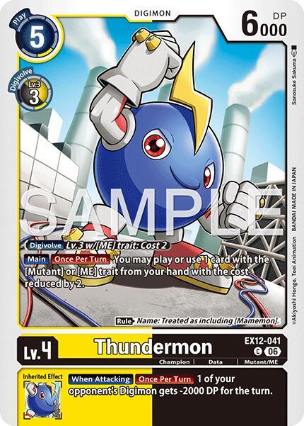 Thundermon Card Front