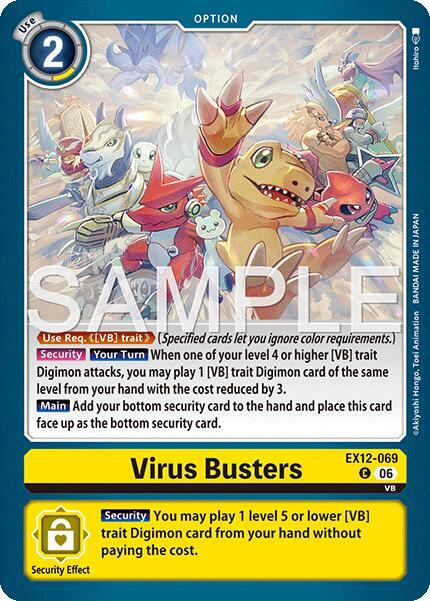 Virus Busters Card Front