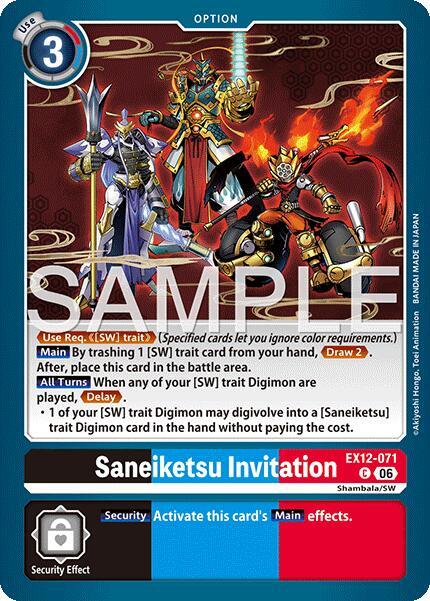 Saneiketsu Invitation Frente