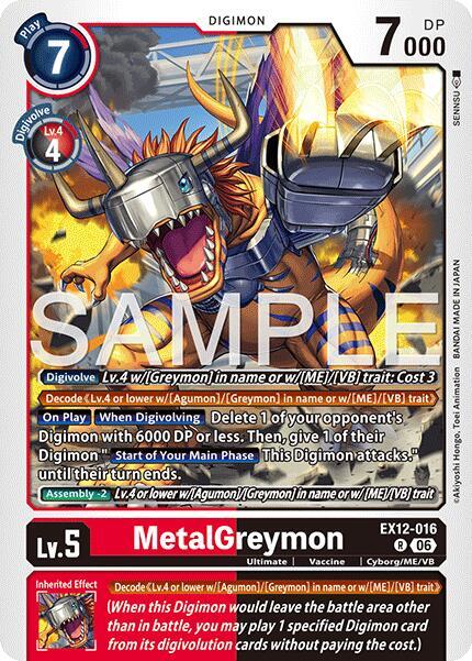 MetalGreymon Card Front