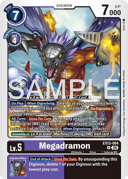 Megadramon Card Front