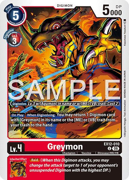 Greymon Card Front