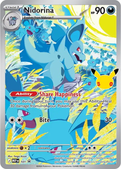 Nidorina Card Front