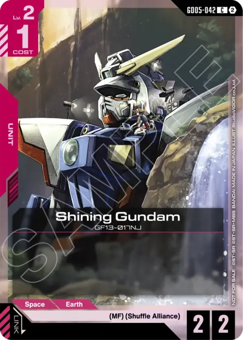 Shining Gundam Card Front