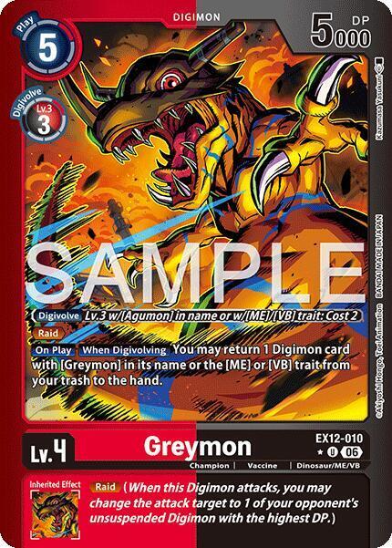 Greymon Card Front