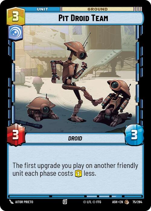 Pit Droid Team Card Front