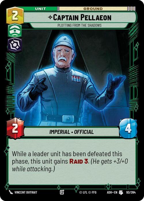 Captain Pellaeon - Plotting from the Shadows Card Front