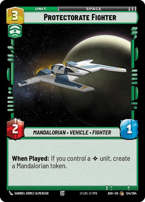 Protectorate Fighter Card Front