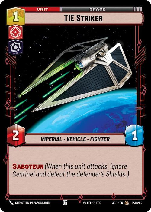 TIE Striker Card Front
