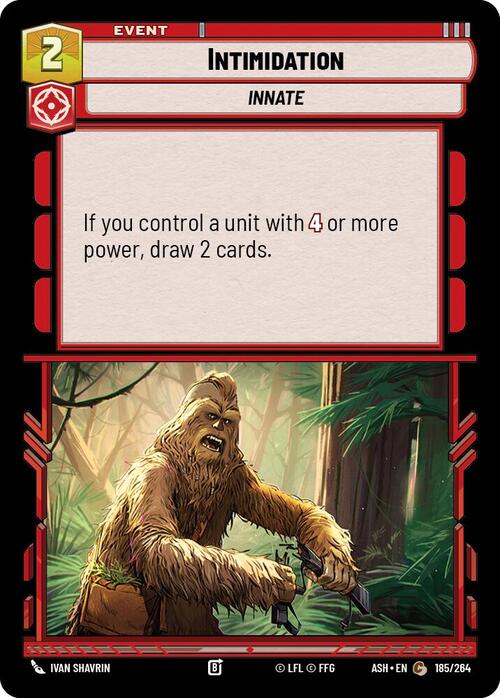 Intimidation Card Front