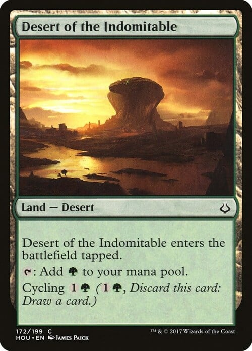 Desert of the Indomitable Card Front