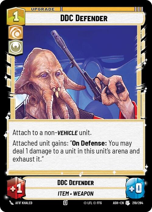 DDC Defender Card Front