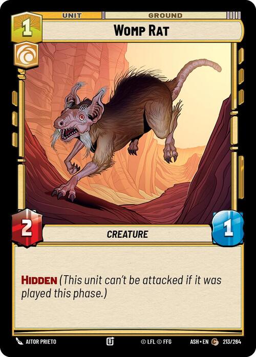 Womp Rat Card Front