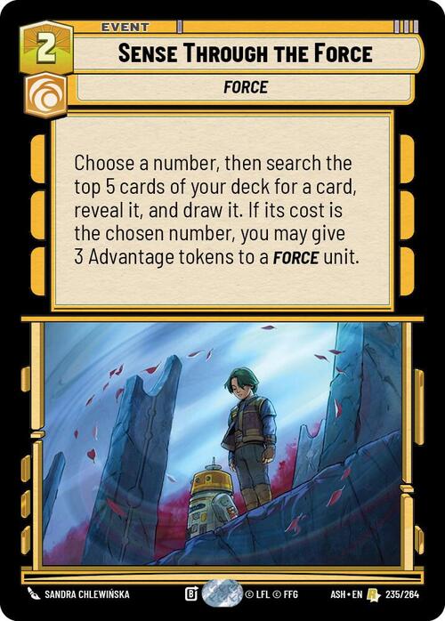 Sense Through the Force Card Front
