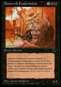 Frankenstein's Monster Card Front