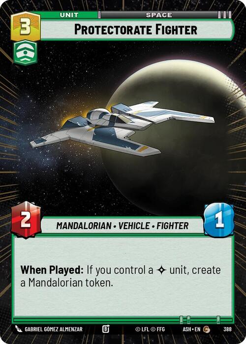 Protectorate Fighter Card Front