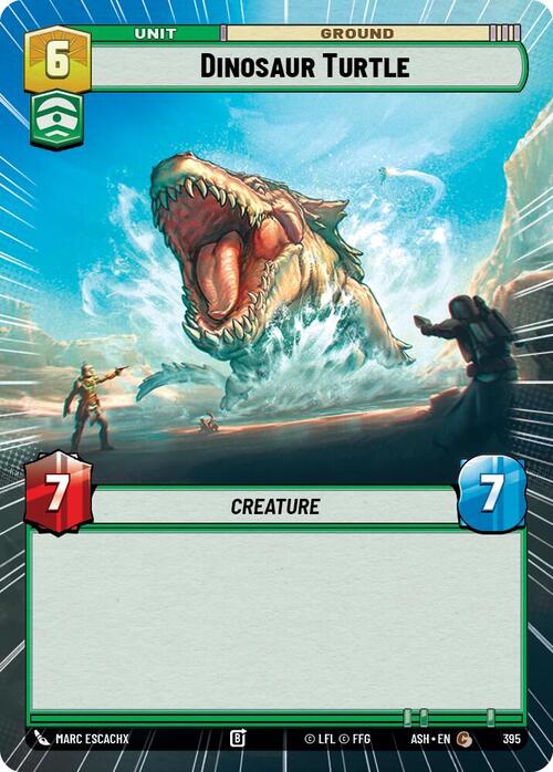 Dinosaur Turtle Card Front