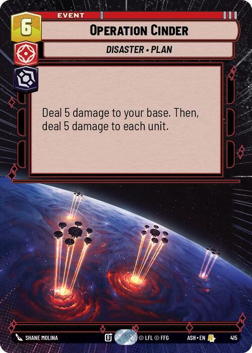 Operation Cinder Card Front