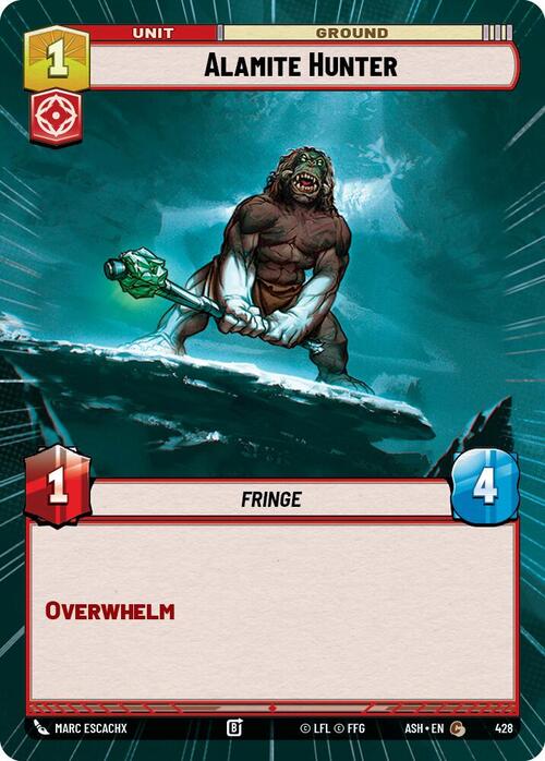 Alamite Hunter Card Front