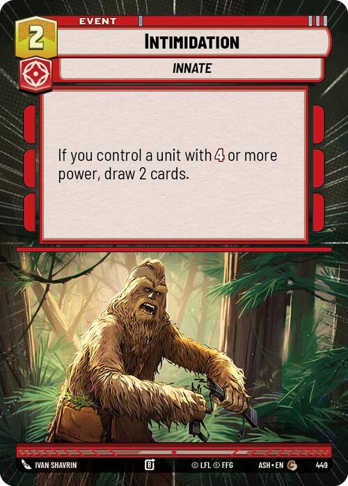 Intimidation Card Front