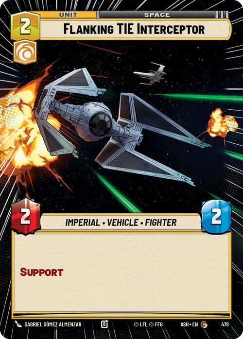 Flanking TIE Interceptor Card Front