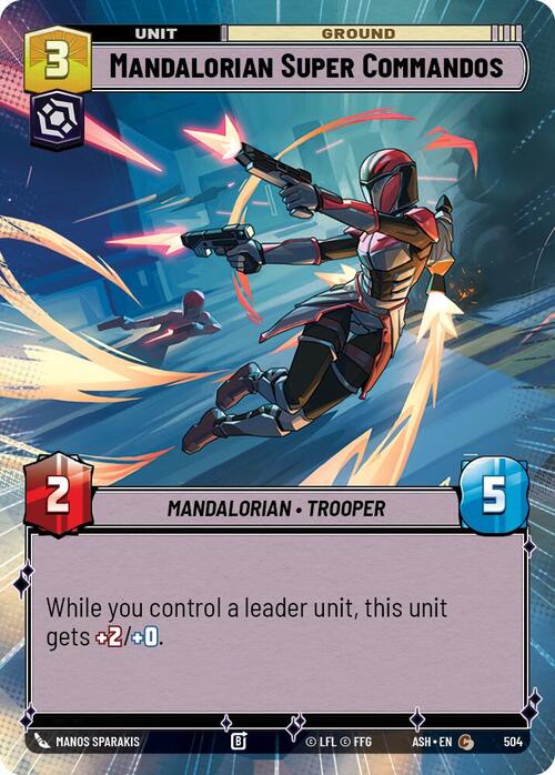 Supercommando Mandaloriano Card Front