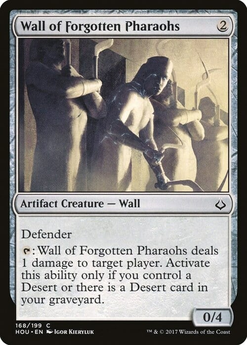 Wall of Forgotten Pharaohs Card Front