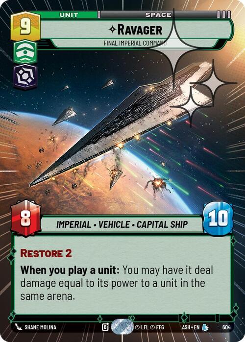Ravager - Final Imperial Command Card Front