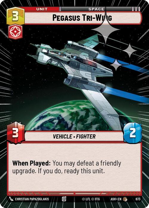 Pegasus Tri-Wing Card Front