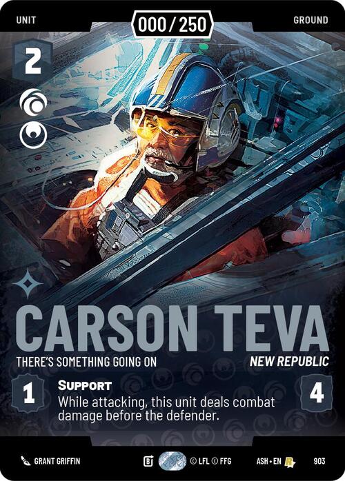 Carson Teva - There's Something Going On Card Front