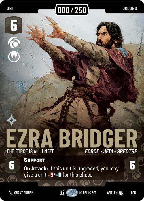 Ezra Bridger - The Force is All I Need Card Front