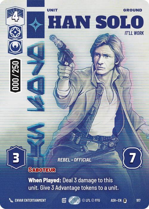 Han Solo - It'll Work Card Front