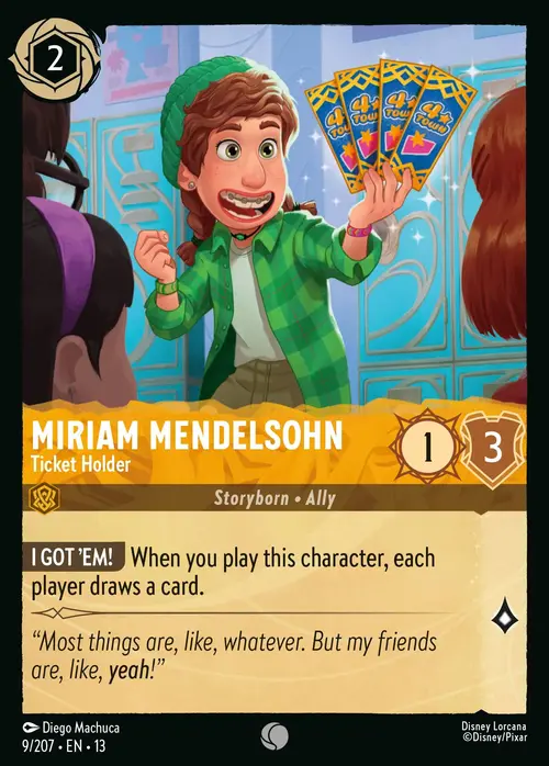 Miriam Mendelsohn - Ticket Holder Frente