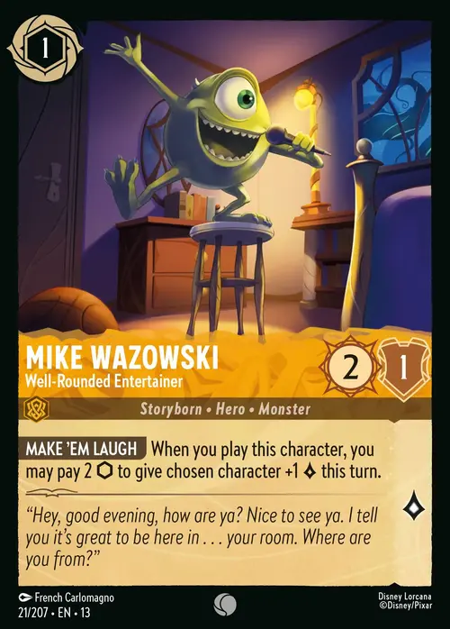 Mike Wazowski - Well-Rounded Entertainer Frente
