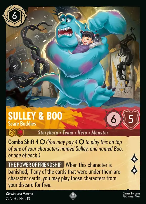 Sulley e Boo - Amici dello Spavento Card Front