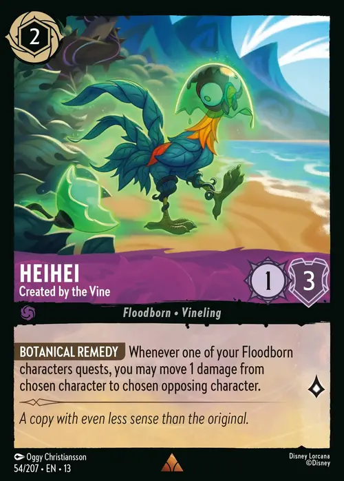 Heihei - Created by the Vine Card Front