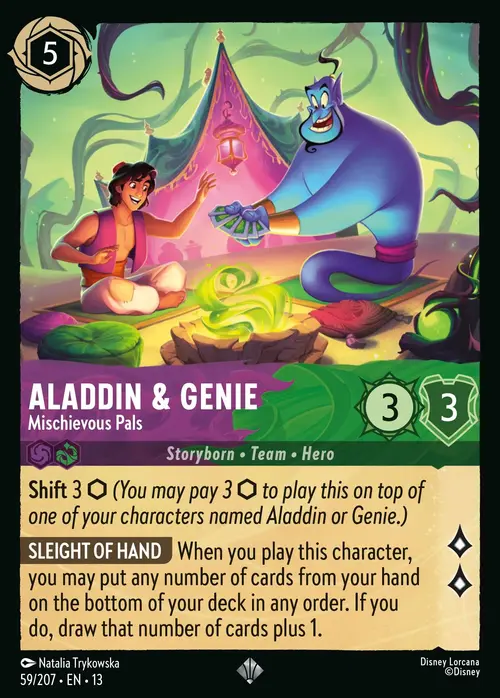 Aladdin & Genie - Mischievous Pals Frente