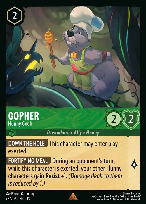 Gopher - Hunny Cook Card Front